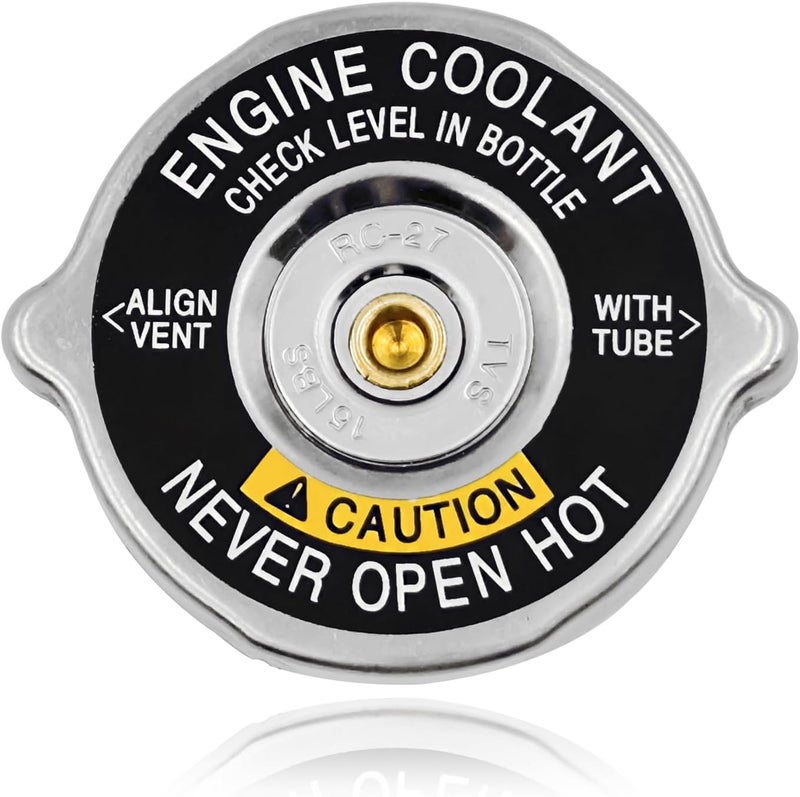 TESHITVLOG Radiator Cap Replacement Fit For 1985-2002 GM Chevy Buick GMC Pontiac Vehicles, Replace 10409635 RC27 Engine Radiator Tank Cap - Image 1